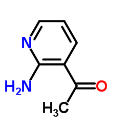 2-氨基-3-乙酰基吡啶结构式