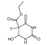 5-ethoxycarbonyl-5-fluoro-6-hydroxy-5,6-dihydrouracil结构式