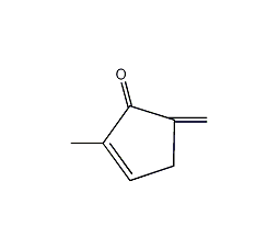 2-甲基-5-亚甲基-2-环戊烯-1-酮结构式