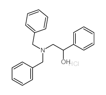 BENZYL ALCOHOL, alpha-(DIBENZYLAMINOMETHYL)-, HYDROCHLORIDE Structure