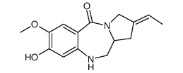 (6aS,8E)-8-ethylidene-3-hydroxy-2-methoxy-6,6a,7,9-tetrahydro-5H-pyrrolo[2,1-c][1,4]benzodiazepin-11-one结构式