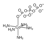 pentaamino((oxido((oxido(phosphonatooxy)phosphoryl)oxy)phosphoryl)oxy)cobalt(VIII) Structure