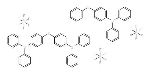 二苯基-(4-苯基硫)苯基锍六氟磷酸盐结构式