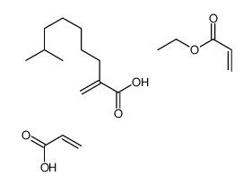 2-丙烯酸与2-丙烯酸乙基酯和2-丙烯酸异辛酯的聚合物结构式