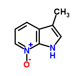 3-甲基-1H-吡咯并[2,3-b]吡啶-7-氧化物结构式