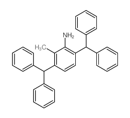 Benzenamine,3,6-bis(diphenylmethyl)-2-methyl- structure