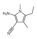 1H-Pyrrole-3-carbonitrile,2-amino-5-ethyl-1,4-dimethyl-结构式