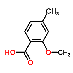 2-甲氧基-4-甲基苯甲酸结构式
