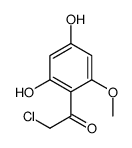 Ethanone, 2-chloro-1-(2,4-dihydroxy-6-methoxyphenyl)- (9CI) Structure