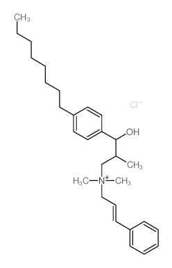 cinnamyl-[3-hydroxy-2-methyl-3-(4-octylphenyl)propyl]-dimethyl-azanium Structure