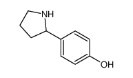 2-(4-酚羟基苯基)吡咯烷结构式