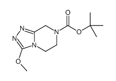 3-甲氧基-5,6-二氢-[1,2,4]噻唑并[4,3-a]吡嗪-7(8h)-羧酸叔丁酯结构式