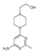 2-[4-(6-氨基-2-甲基嘧啶-4-基)哌嗪-1-基]乙醇结构式