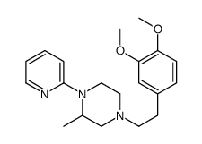 4-[2-(3,4-dimethoxyphenyl)ethyl]-2-methyl-1-pyridin-2-ylpiperazine Structure