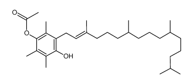 (E,Z)-(all-rac)-3-phytyl-2,5,6-trimethylhydroquinone-1-acetate结构式