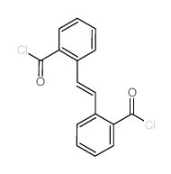 Benzoyl chloride, 2,2'-(1,2-ethenediyl)bis- (en)结构式
