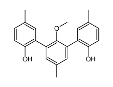 2-[3-(2-hydroxy-5-methylphenyl)-2-methoxy-5-methylphenyl]-4-methylphenol结构式