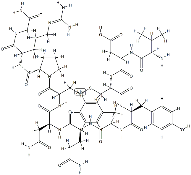 vasopressin, Val-Asp-Arg(8)- structure