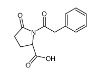5-oxo-1-(phenylacetyl)-L-proline结构式