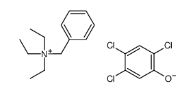 benzyl(triethyl)azanium,2,4,5-trichlorophenolate结构式