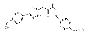 Propanedioic acid, bis[[(4-methoxyphenyl)methylene]hydrazide]结构式