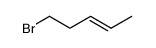 trans-5-bromo-2-pentene Structure