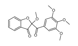 2-Methoxy-2-(3,4,5-trimethoxybenzoyl)-3(2H)-benzofuranon Structure