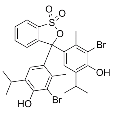 溴百里香酚蓝(BTB)结构式