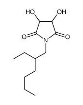 1-(2-ethylhexyl)-3,4-dihydroxypyrrolidine-2,5-dione Structure