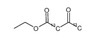 乙酰乙酸乙酯-2,4-13C2结构式