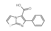 7-phenyl-4-thia-1,6-diazabicyclo[3.3.0]octa-2,5,7-triene-8-carboxylic acid结构式