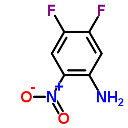 4,5-二氟-2-硝基苯胺结构式