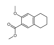 6-METHOXY-7-METHOXYCARBONYL-1,2,3,4-TETRAHYDRONAPHTHALENE Structure