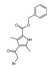 benzyl 4-(bromoacetyl)-3,5-dimethylpyrrole-2-carboxylate Structure