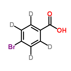 4-溴苯甲酸-d4结构式