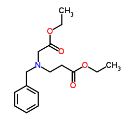 b-Alanine,N-(2-ethoxy-2-oxoethyl)-N-(phenylmethyl)-, ethyl ester Structure