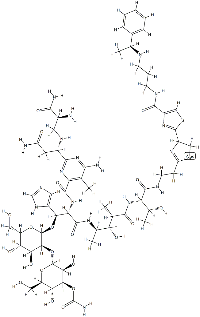 N1-[3-[[(S)-1-Phenylethyl]amino]propyl]-7,8-dihydrobleomycinamide Structure
