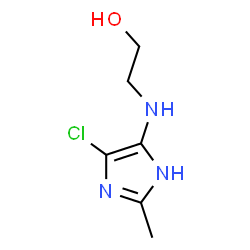 Ethanol,2-[(5-chloro-2-methyl-1H-imidazol-4-yl)amino]-结构式