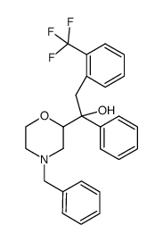 1-(4-benzyl-morpholin-2-yl)-1-phenyl-2-(2-trifluoromethyl-phenyl)-ethanol Structure