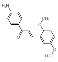 (2E)-1-(4-aminophenyl)-3-(2,5-dimethoxyphenyl)prop-2-en-1-one结构式