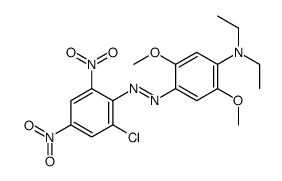 4-[(2-氯-4,6-二硝基苯基)偶氮]-N,N-二乙基-2,5-二甲氧基苯胺结构式