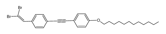 1-(2,2-dibromovinyl)-4-((4-(dodecyloxy)phenyl)ethynyl)benzene Structure