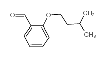 Benzaldehyde,2-(3-methylbutoxy)- Structure
