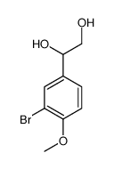 1-(3-bromo-4-methoxyphenyl)ethane-1,2-diol结构式