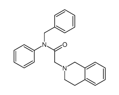 N-benzyl-2-(3,4-dihydro-1H-isoquinolin-2-yl)-N-phenylacetamide结构式
