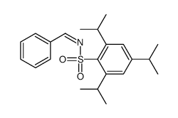 N-benzylidene-2,4,6-tri(propan-2-yl)benzenesulfonamide结构式