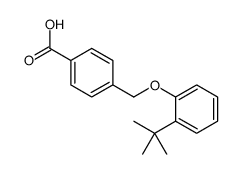 4-[(2-tert-butylphenoxy)methyl]benzoic acid Structure