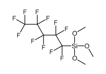 trimethoxy(1,1,2,2,3,3,4,4,5,5,5-undecafluoropentyl)silane Structure