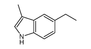 5-ethyl-3-methyl-1H-indole结构式