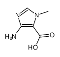 4-氨基-1-甲基-1H-咪唑-5-羧酸结构式
